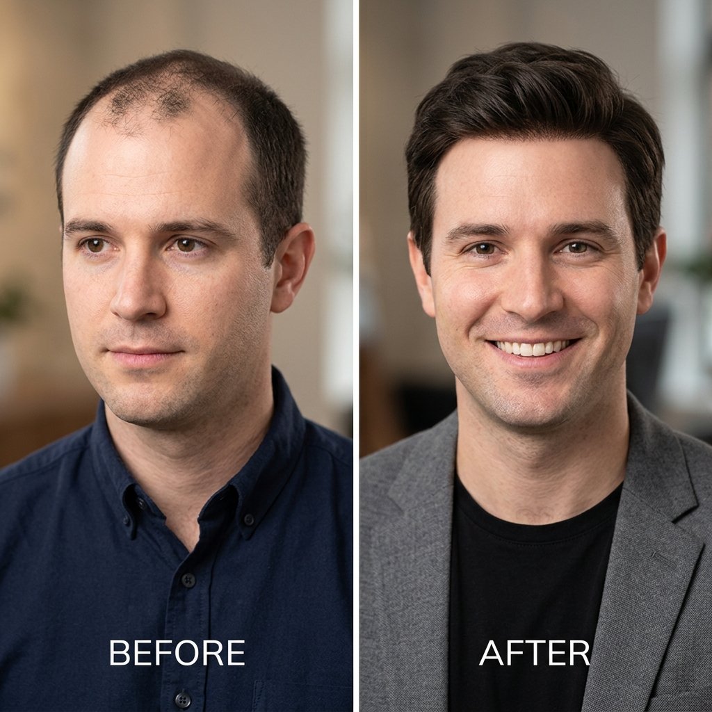 Australian Hair Patch Transformation Before and After
